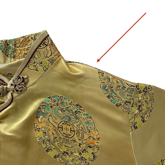 Isrida Silk Collections Asian Cheongsam Women's Dress Medium - Picture 8 of 8